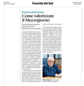 Gazzetta del Sud 10 ottobre 2019